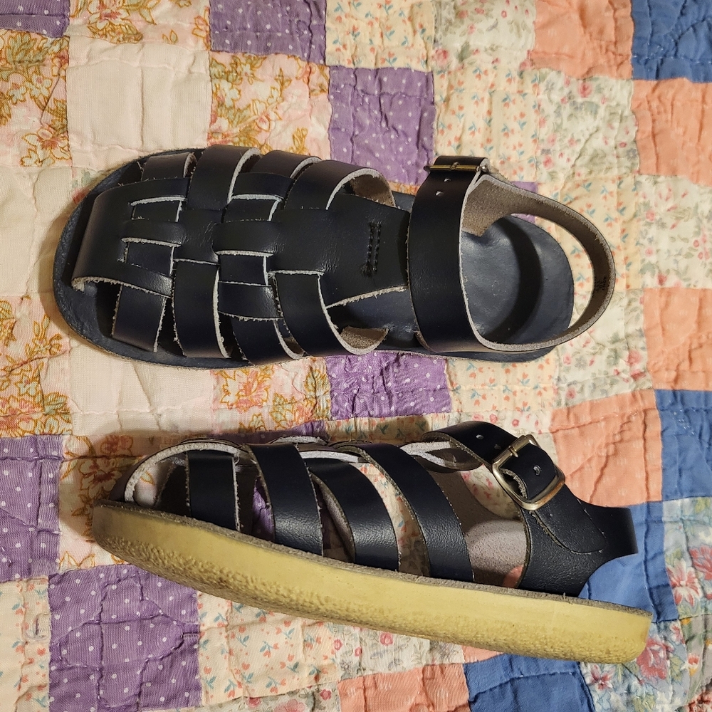 Leather Kids sandals ,size 10